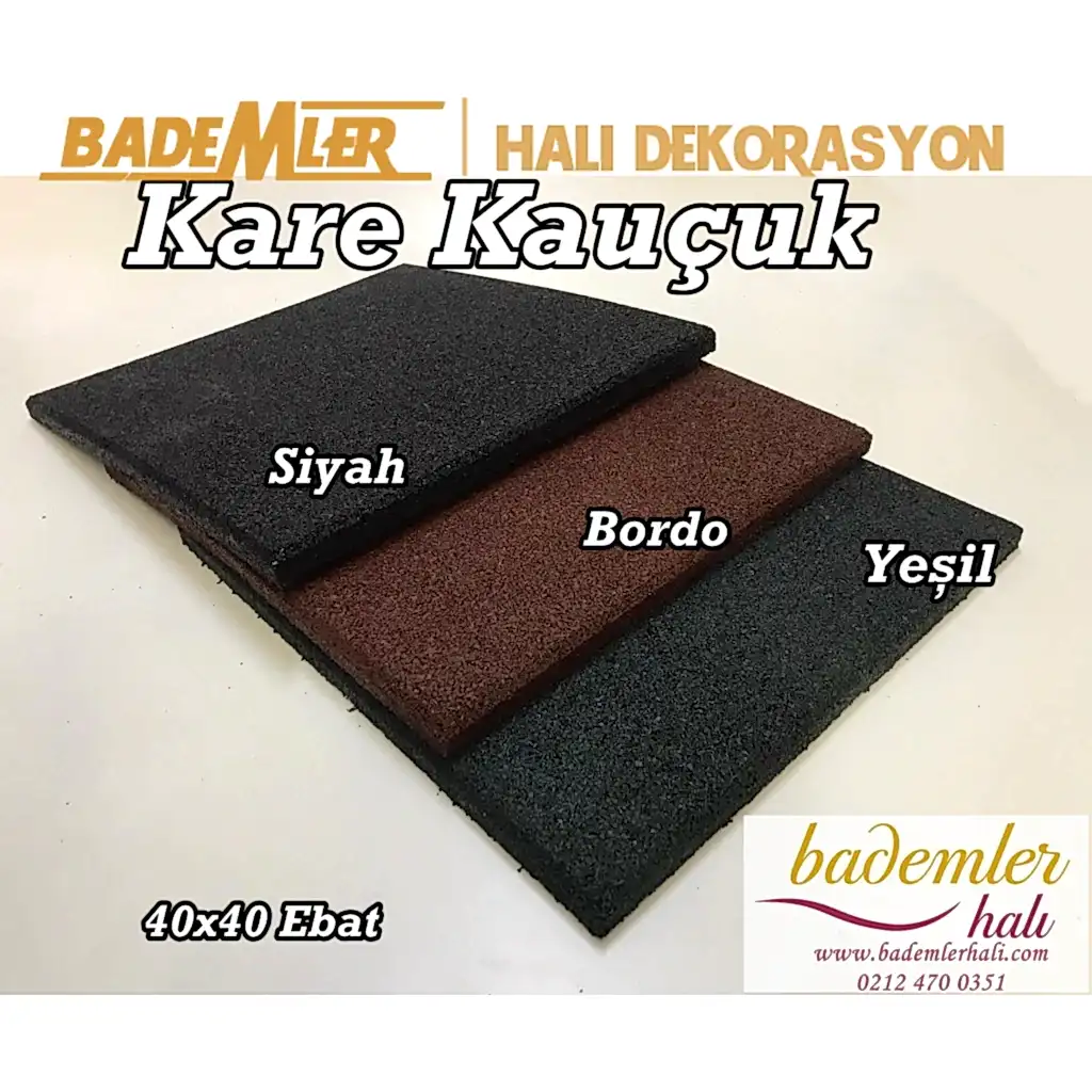 kare kauçu,karo kauçuk,ucuz kauçuk,çocuk parkı zemin kaplama,fitness salonu karosu,spor salonu yer karosu,sbr kauçuk,40x40 ebat karo kauçuk,kauçuk imalatı