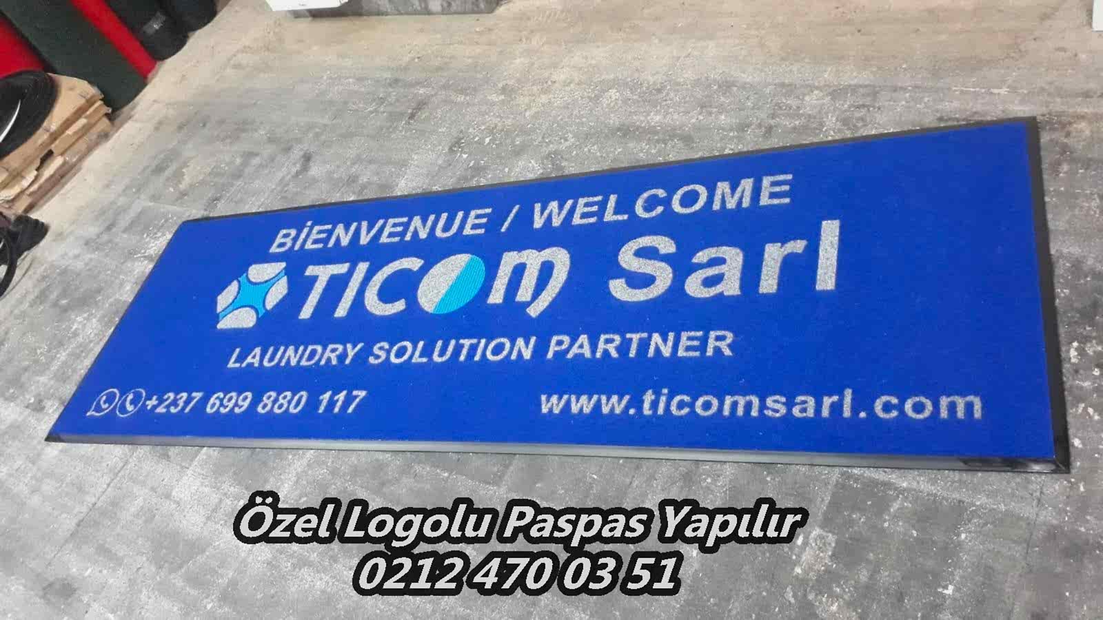 İşyeri Paspası Logolu PaspasKullanıldığı alanda ayak izi oluşması ve tozlanmasını engellemekle birlikte markanızın logosu ile müşterilerinize eşsiz bir görüntü sağlayacaktır. İstenilen özel ölçülerde her tarza uygun üretim sağlanmaktadır.Ürünleri İncele