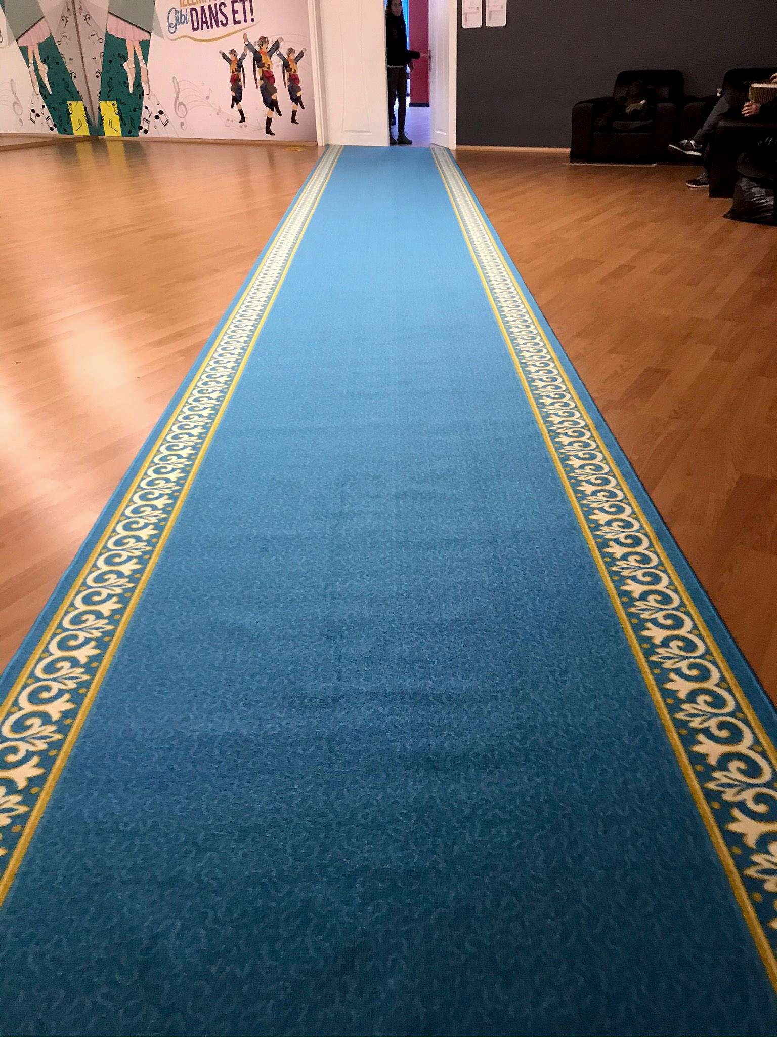 Kenarı Şeritli Bordürlü Turkuaz Protokol Yolluk,protokol yolluk,kenarı şeritli yollık,protokol halısı,turkuaz resmi kurum halısı,mavi protokol halısı,kenarı şeritli protokol halısı